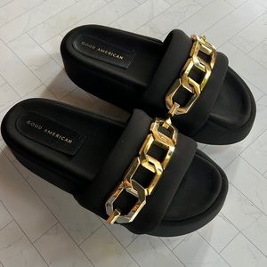Good American Platform Slides Size 9